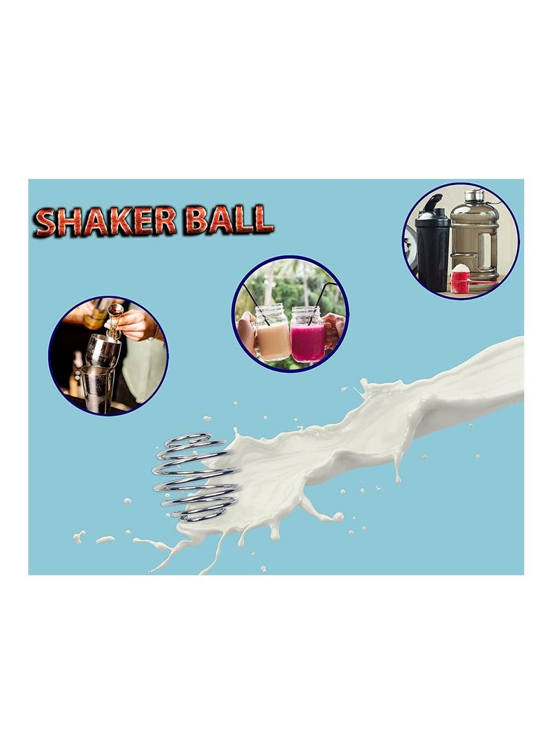 Y&D - Shaker Balls, Food Grade Stainless Steel Ball, Spring Wire Whisk Ball Replacement, Milkshake Protein Mixing for Cup Bottle Mixer, 5 Pcs, 2 Inch Diameter - Image 1