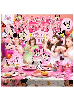 Minnie Birthday Party Decorations for 10 Guests, Minnie Birthday Disposable Tableware Set Minnie Theme Backdrop Banner Paper Plates - pzsku/Z342D8A306D6A5EDF1DB2Z/45/_/1739426977/7c3652f7-7afa-424f-84c4-7b6fb87a908c