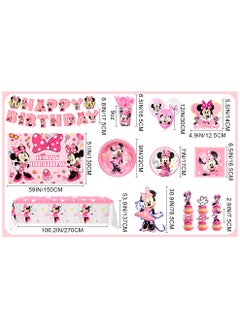 Minnie Birthday Party Decorations for 10 Guests, Minnie Birthday Disposable Tableware Set Minnie Theme Backdrop Banner Paper Plates - pzsku/Z342D8A306D6A5EDF1DB2Z/45/_/1739426997/9ca1d02a-ef6c-49df-8674-c34ba7ea1ffb