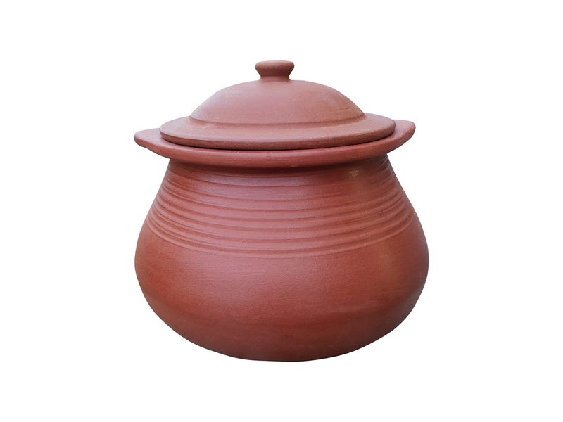 EZAHK EZAHK Milk Boiler: Earthen Handmade & Unglazed (Size: 2 L & Boiling Capacity: 1.5 LTR) - Image 1
