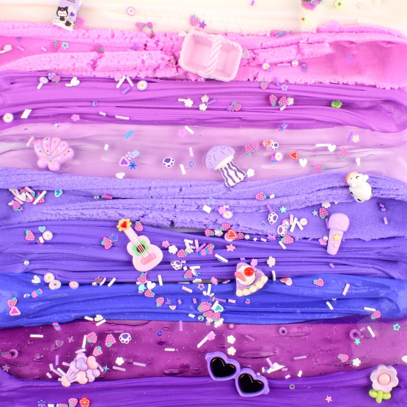 Rowecvce 6 Pack Slime Kit, Purple Dream Slime Kids, Cloud Butter & Clear Slime, Party Favors, Toys for Girls Boys Ages 5 6 7 8 9 10 11 12, Goodie Bag Stuffers, Birthday Gift Ideas Cute Stuff - Image 3