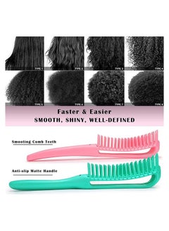 ORiTi 2 Pieces Detangling Brush (Red, Green)  - Image 4