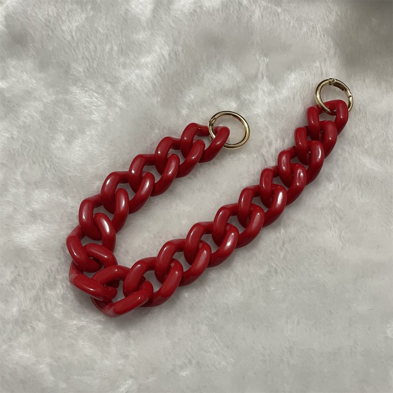 Acrylic Chain Mobile Phone Hanging Chain Shoulder Strap Acrylic Bag Chain All-Match Multi-Color Hardware Chain Plastic Pants Chain Bag Strap - Image 1