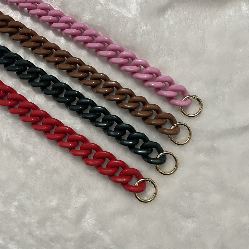 Acrylic Chain Mobile Phone Hanging Chain Shoulder Strap Acrylic Bag Chain All-Match Multi-Color Hardware Chain Plastic Pants Chain Bag Strap - Image 3