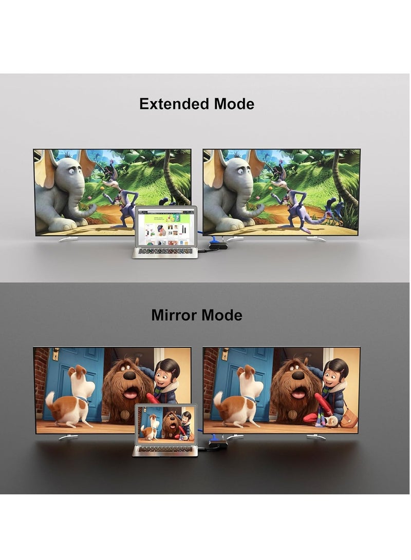 JAJEEK USB to HDMI VGA Adapter – 1080P USB 3.0/2.0 to HDMI VGA Converter, Compatible with Windows, Mac, and Android Devices - Image 2