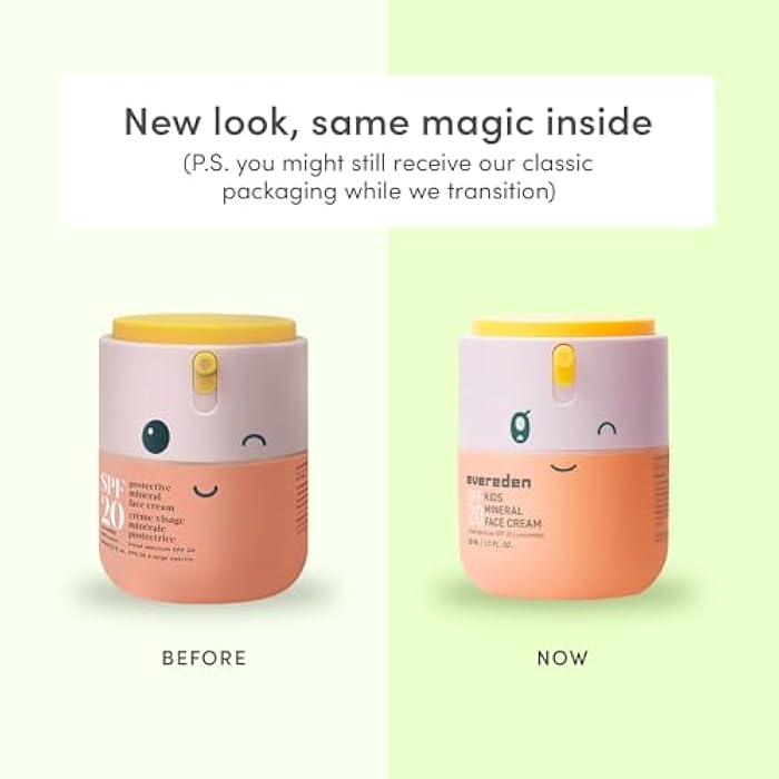 Evereden Kids Face Cream, 1.7 oz. | Fragrance-Free and Kids Face Lotion with SPF 20 | Clean and Non-Toxic Face Moisturizer | Multi-Vitamin Skin Care | FSA Eligible - Image 2