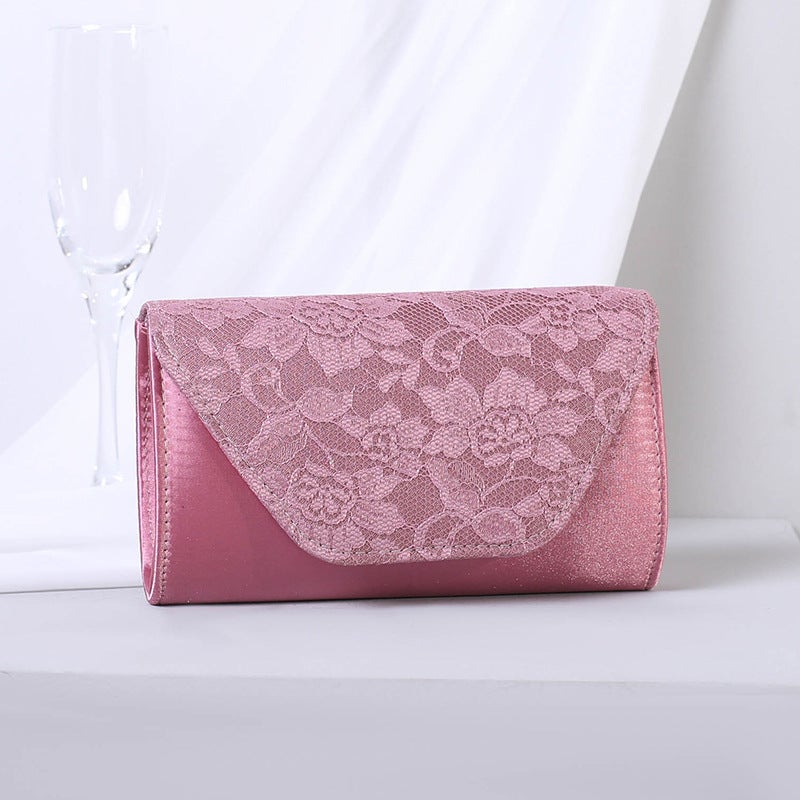 Evening Bag Water-Soluble Lace Envelope Bag Banquet Evening Bag Clutch Bag Fashionable Women'S Bag - Image 1