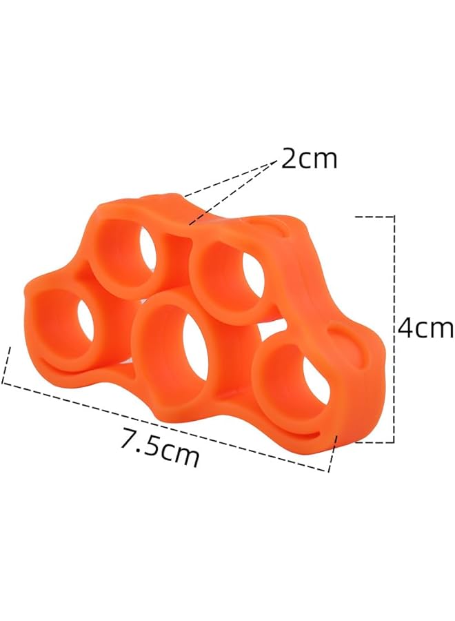 S-TOP 3Pcs Finger Stretcher Exerciser, Grip Strength Trainer Hand Grip Strengthener, Silicone Ring for Muscle Training, Sports - Image 2