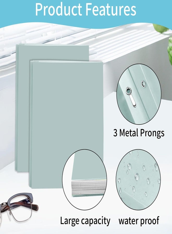 Kioeee Folders with Pockets and Prongs,Heavy Duty Plastic Pocket Folders with 3 Prongs and Business Card Slot,Fit Letter Size Paper,Assorted Color for Home,School and Office (6) - Image 3