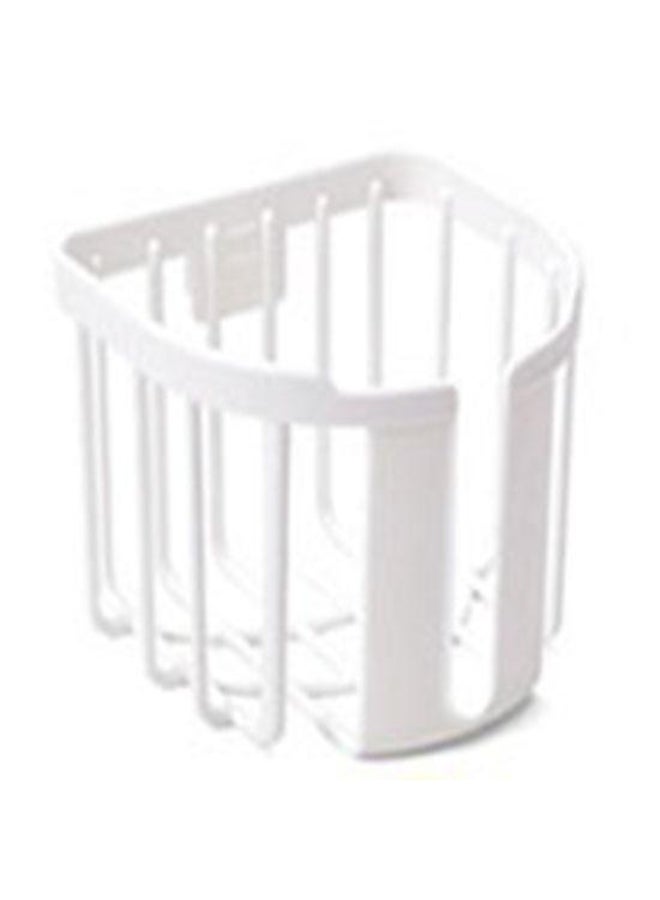 Houspace Paper Tray Roll Paper Holder Bathroom Tissue Storage Toilet Non-marking Wall-mounted Multi-function Drain Wall Rack