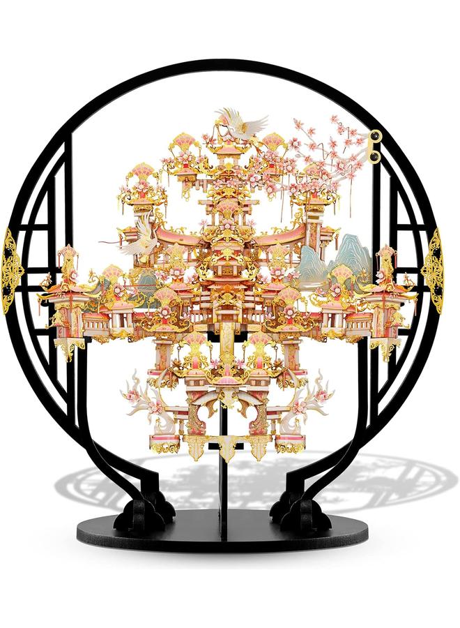 الأزرق جي دبليو ألغاز Bluejw ثلاثية الأبعاد للبالغين - مجموعة بناء نموذج Xanadu المعدني، مجموعات الحرف اليدوية ثلاثية الأبعاد المثيرة للدماغ، الهدايا الإبداعية والديكور المنزلي الصيني - Image 1