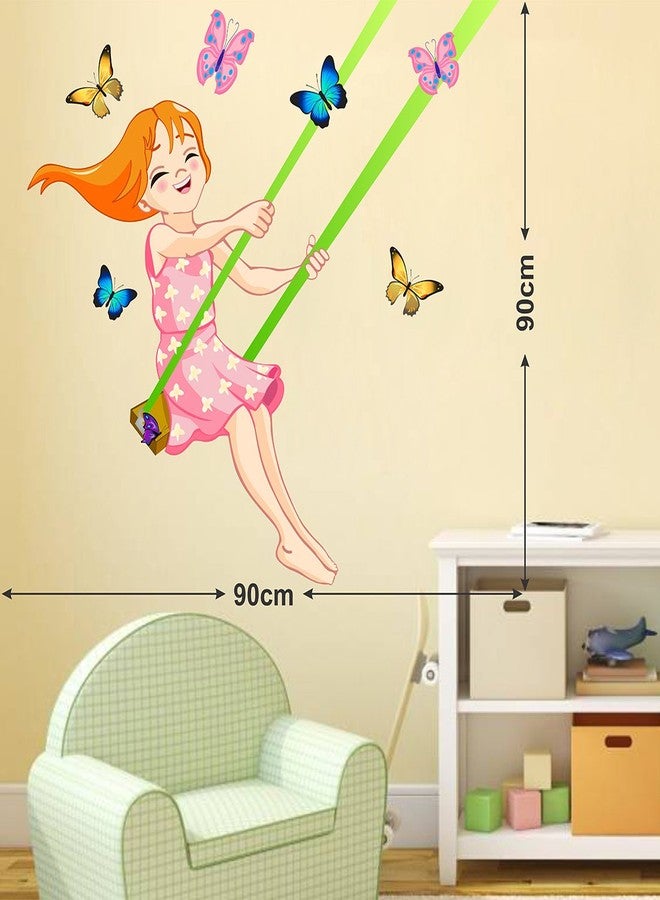 LANS WALLSTICKY Girl Swing in AIR Wall Sticker - Image 2