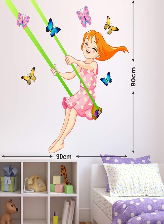 LANS WALLSTICKY Girl Swing in AIR Wall Sticker - Image 4