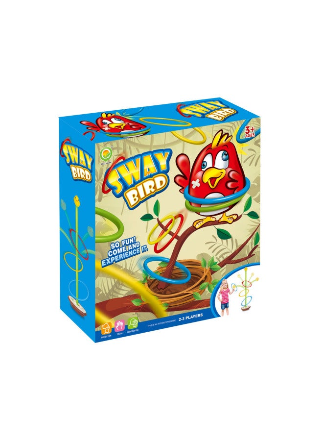 Cross-mirror Swing Chicken Throwing Ring Toy With Music Retractable Long And Short Electric Shake Puzzle Interactive Game Toy-Color:Swing Ring Chicken  - Image 2