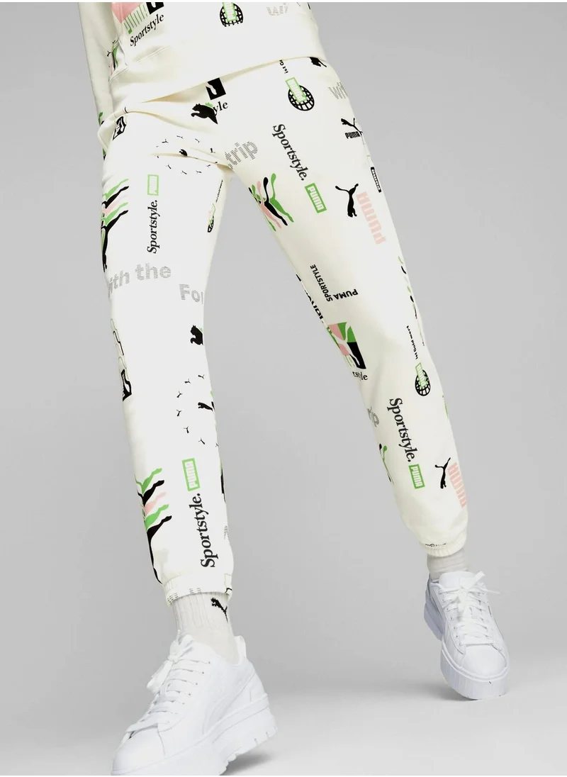 PUMA Classics Brand Love Aop Sweatpants