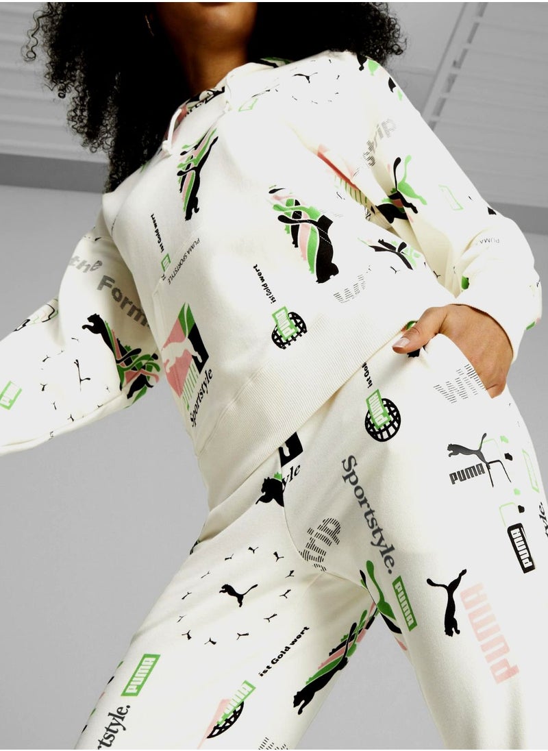 PUMA - Classics Brand Love Aop Sweatpants - Image 1