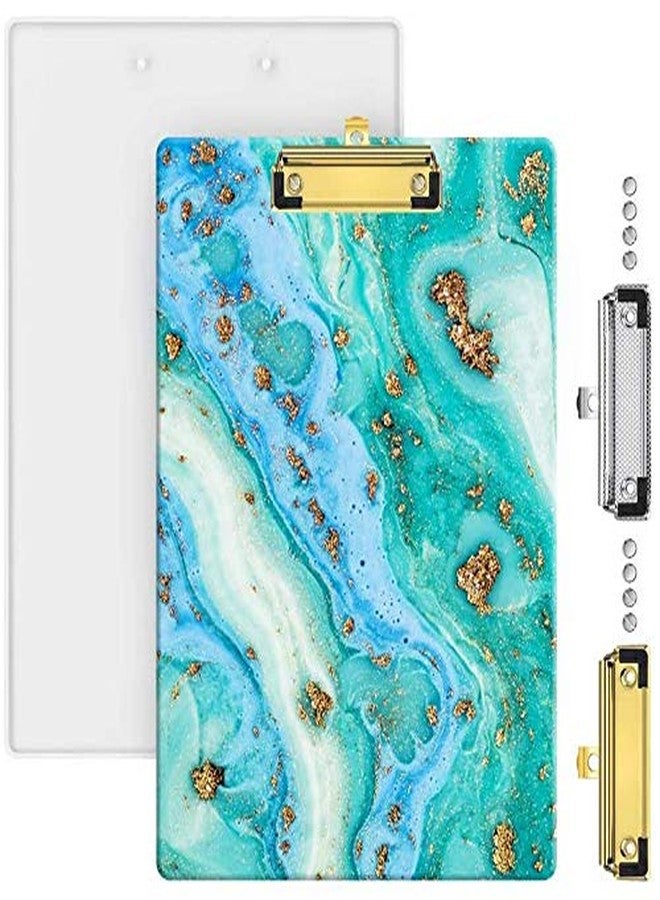 EDOBLUE Clipboard Resin Mold - A4 Letter Size Vertical File Folder Geode Agate Epoxy Silicone Molds with 2PCS Metal Accessories Making File Folder Portfolio Drawing Board - Image 1