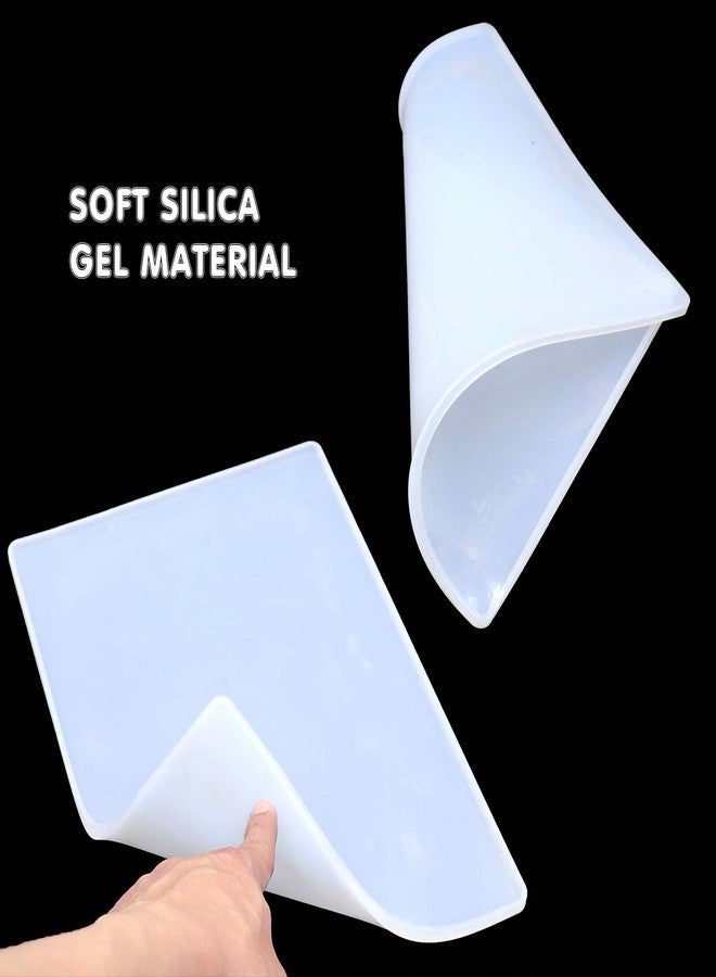 EDOBLUE Clipboard Resin Mold - A4 Letter Size Vertical File Folder Geode Agate Epoxy Silicone Molds with 2PCS Metal Accessories Making File Folder Portfolio Drawing Board - Image 4