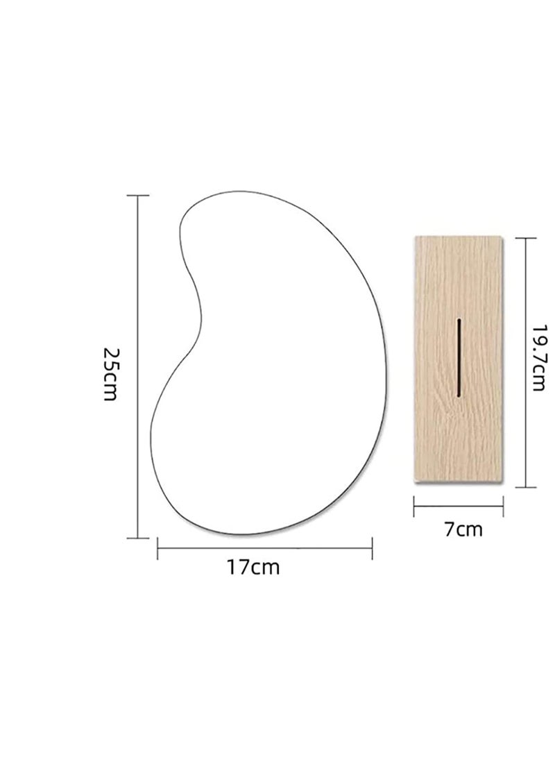 SYOSI Acrylic Makeup Mirror for Desk with Stand-Aesthetic Desk Decor Vanity Mirror-Frameless Table top for Bedroom, Living Room and Minimal Spaces Room Decor - Image 5