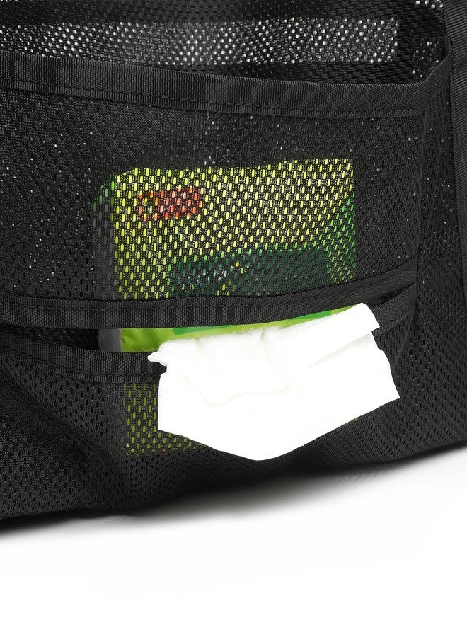 SUOVOCK Car net Pocket Handbag Holder, car Purse Holder, Car net Pocket, can be Used to Store Items, Protective Barrier for Children and Pets in The Back seat of car, Helps to Drive Safely (Black) - Image 5