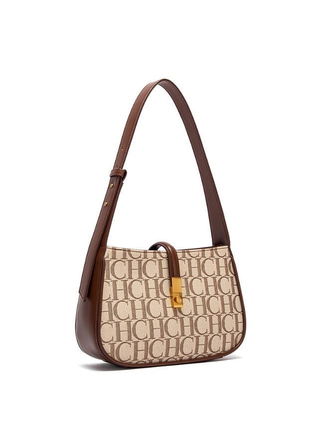 CH CH Retro Elegant Bag for Women: Minimalist Top Handle & Underarm Shoulder Purse, Versatile Day-to-Night Work Bag - Image 1