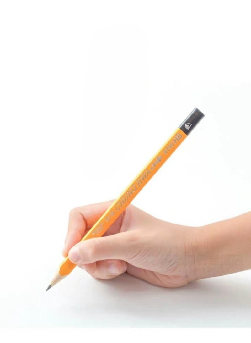 هويتك علبة من 12 قلم رصاص خشبي سداسي الشكل HB مع مبراة، مجموعة للكتابة والرسم - Image 3