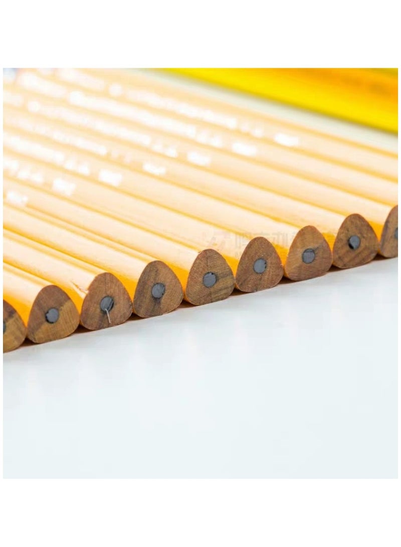 هويتك علبة من 12 قلم رصاص خشبي سداسي الشكل HB مع مبراة، مجموعة للكتابة والرسم - Image 2