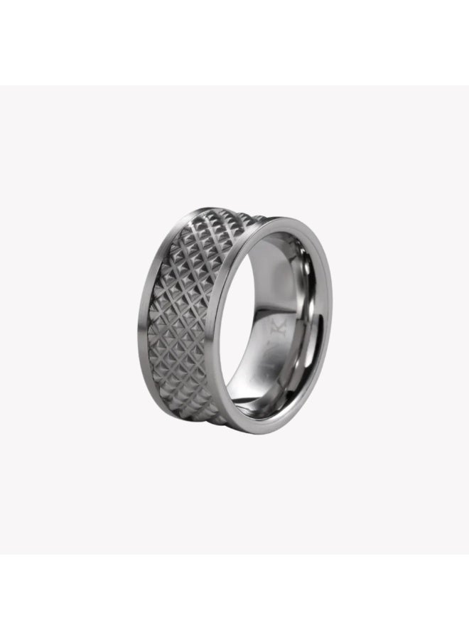 ZINK Men's Silver Stainless Steel Ring | ZJRG021SMS-18 - Image 1