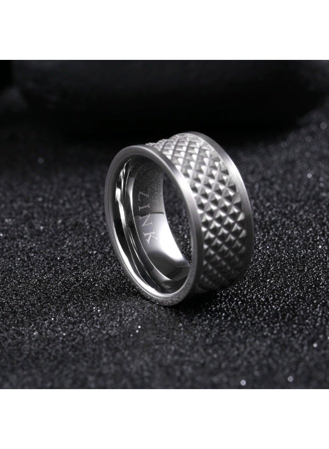 ZINK Men's Silver Stainless Steel Ring | ZJRG021SMS-18 - Image 3