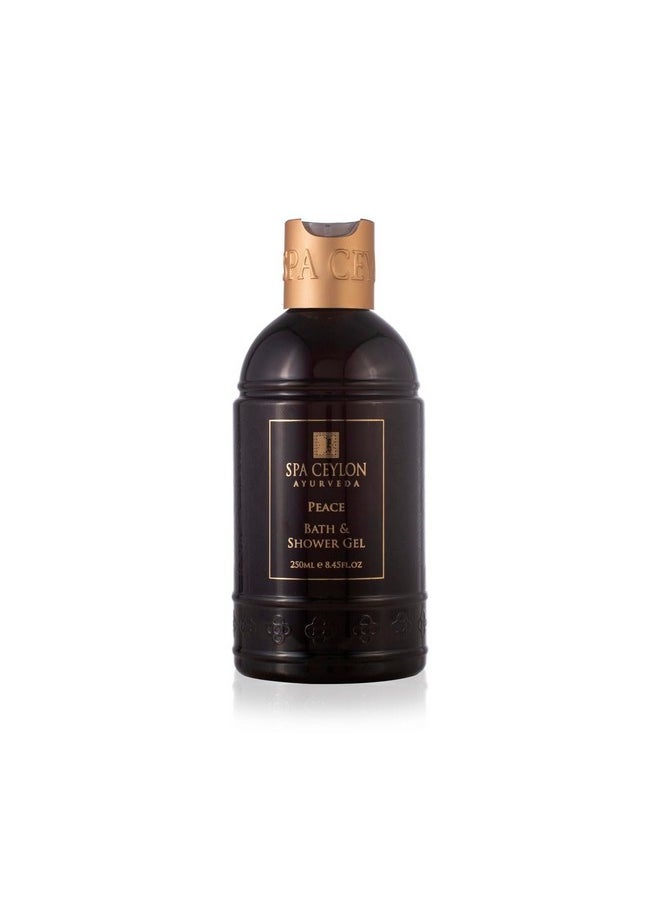 spa ceylon - Peace Bath And Shower Gel | Lemongrass And Lavender Infused Herbal Body Wash | Hydrating With Aloe Vera | Vegetarian & Cruelty-Free | Promotes Harmony - Image 1