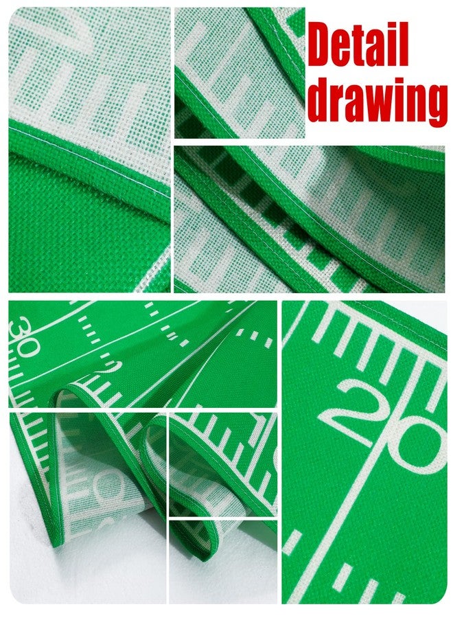 Tegeme 2 Pcs Football Table Runner Game Tablecloth Day Table Cover Halloween Green Tables Runner Centerpieces Decor for Kitchen Dining Home Soccer Party Decoration(Party) - Image 5