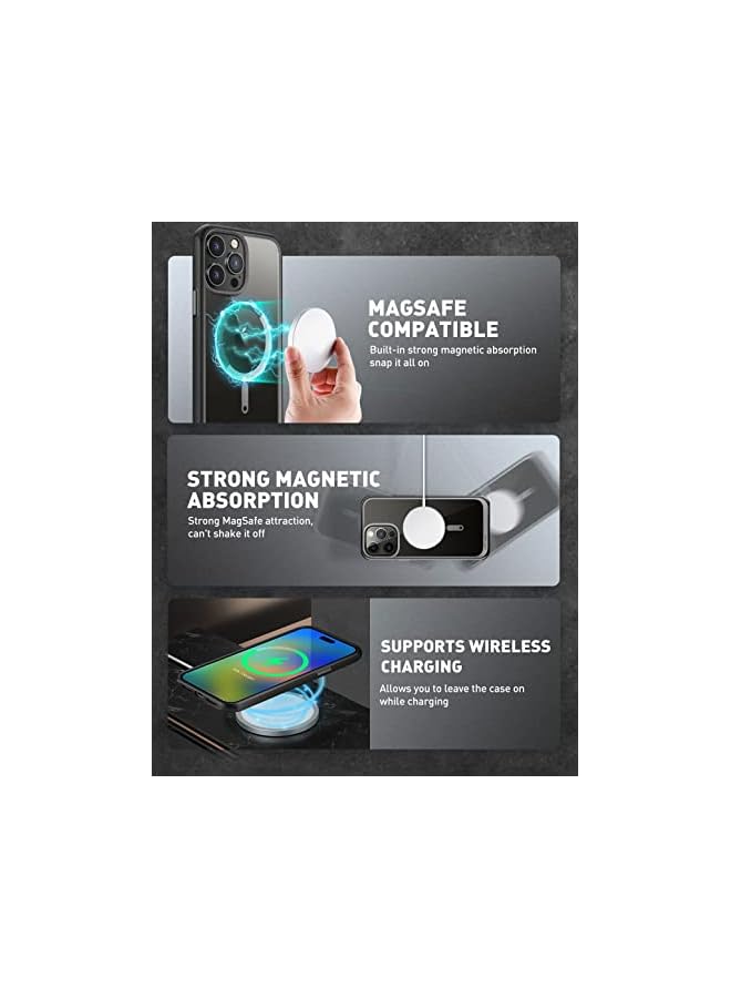 SupCase Unicorn Beetle Mag Case for iPhone 14 Pro 6.1", Compatible with MagSafe Shockproof Protective Slim Clear Case (Black) - Image 4