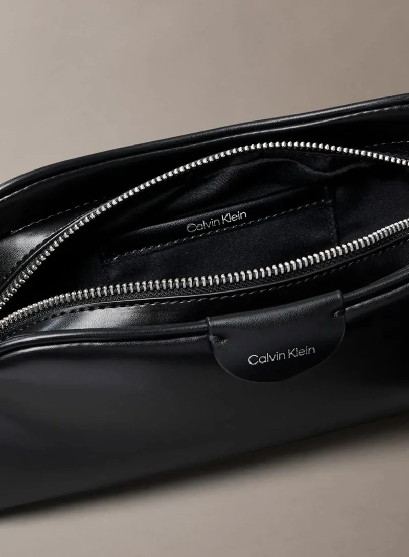 Calvin Klein Black Trio Compartment Crossbody Camera Bag for Women | Best Price UAE