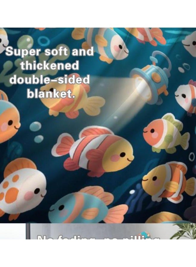 عام بطانية رقيقة من الفانيلا (حرارة ومريحة، ومناسبة للنوم واستخدام اللعبة والغبار والرمل) 150 سم * 200 سم - 191 - Image 5