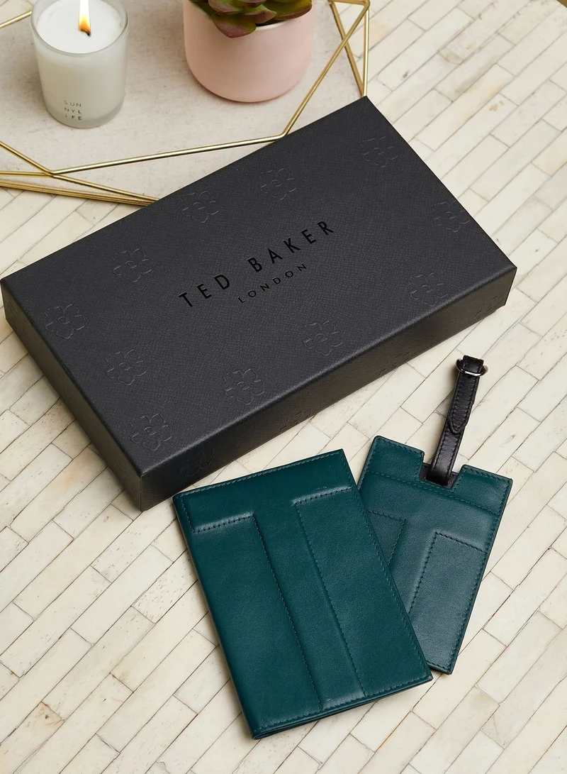 Ted Baker Ansam Passport Holder & Luggage Tag Set