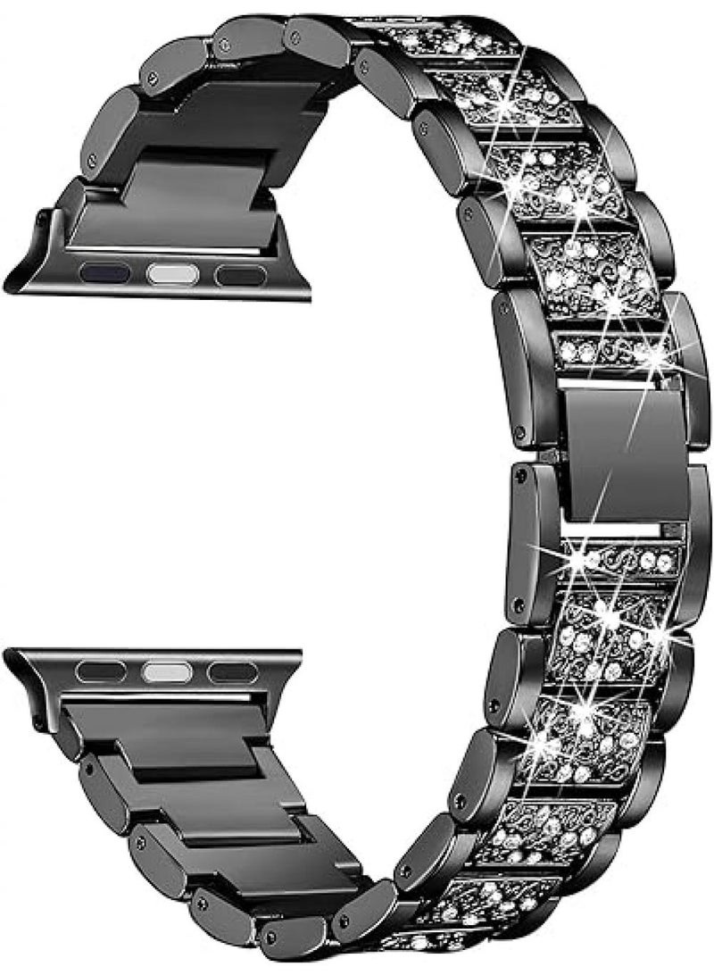 Y&D For Apple Watch 38/40/41mm Full Diamond Zinc Alloy Strap - Image 1