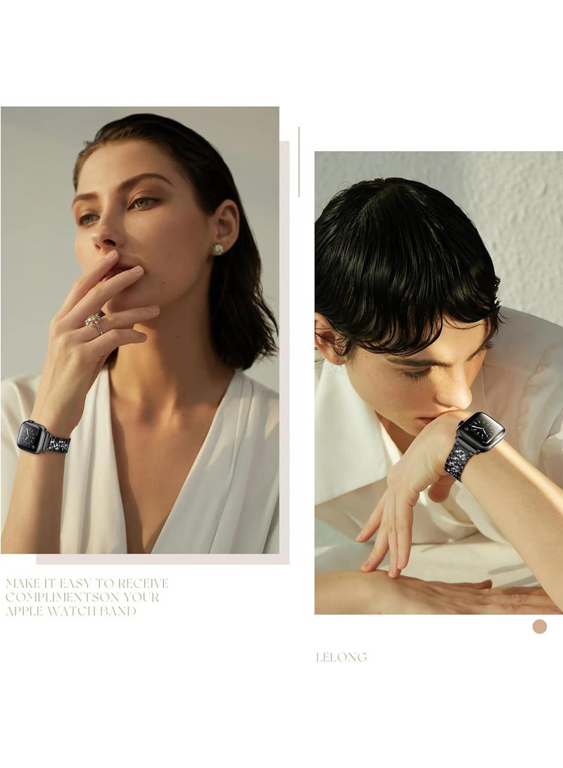 Y&D For Apple Watch 38/40/41mm Full Diamond Zinc Alloy Strap - Image 3