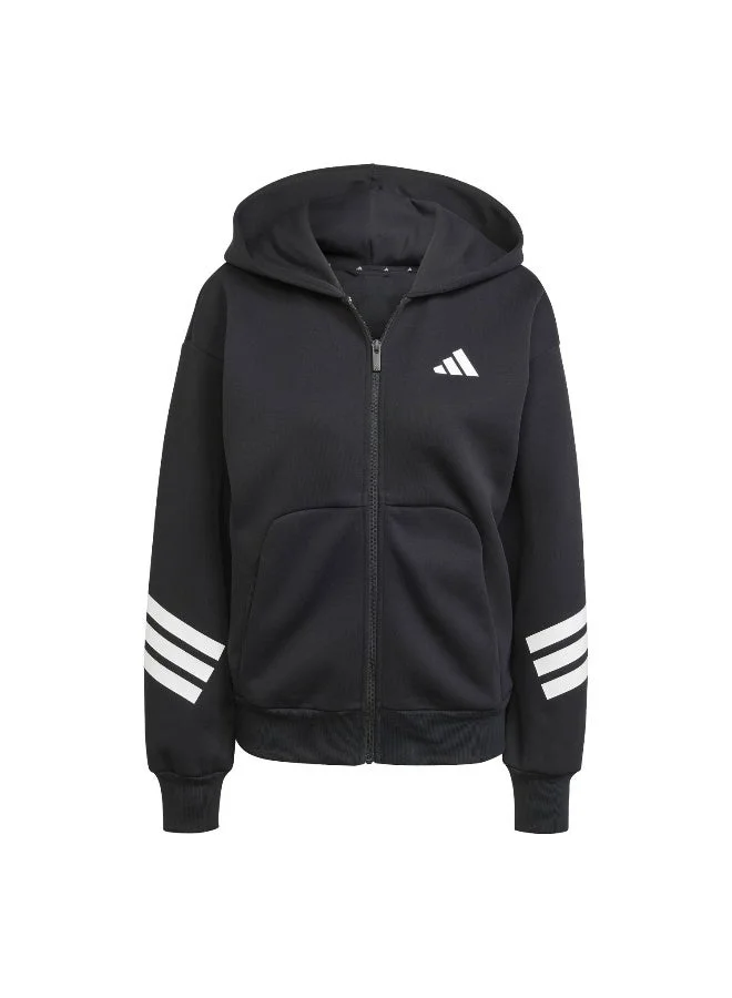 اديداس جاكيت بقبعة Future Icons 3-Stripes Full-Zip