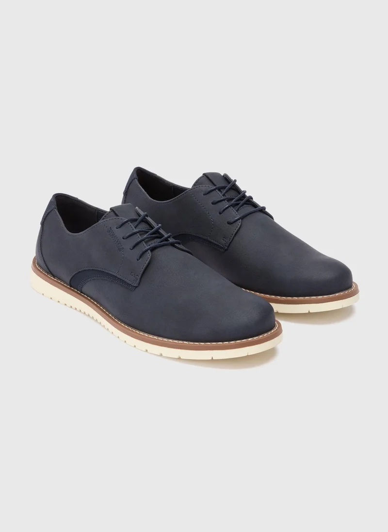 Matalan Navy Casual Derby Shoes