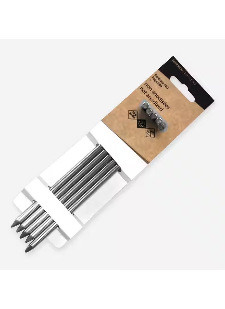 DECATHLON Non-Anodized Aluminium Tent Pegs 