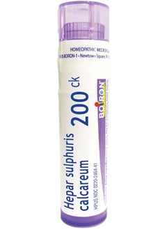 Boiron Hepar Sulphuris Calcareum 200Ck Homeopathic Medicine For Cough - 80 Pellets  - Image 1