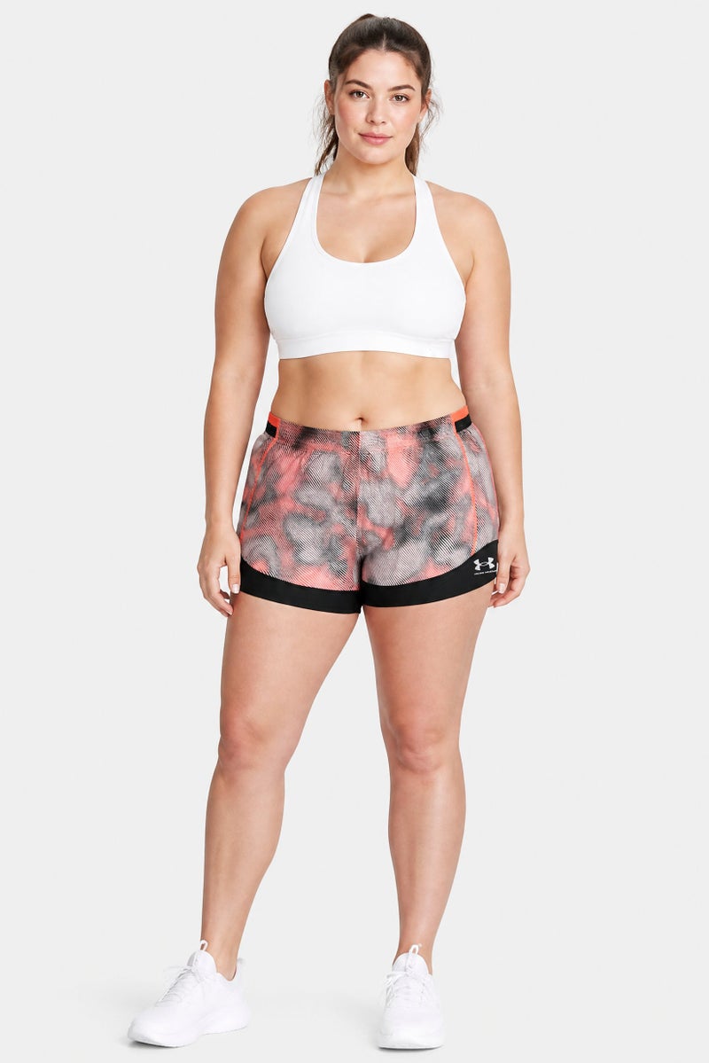 UNDER ARMOUR Women Fitted Fit Training Shorts, Multicolor - Image 4