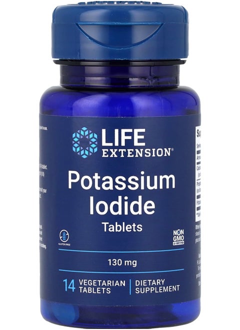 Potassium Iodide, 130 mg, 14 Vegetarian Tablets