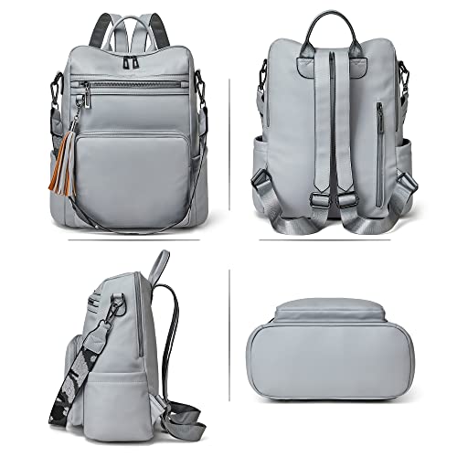 OPAGE Backpack Purse for Women Leather Fashion Designer Tassel Backpack Purse Ladies Shoulder Bag Travel Backpack Bag - Image 3