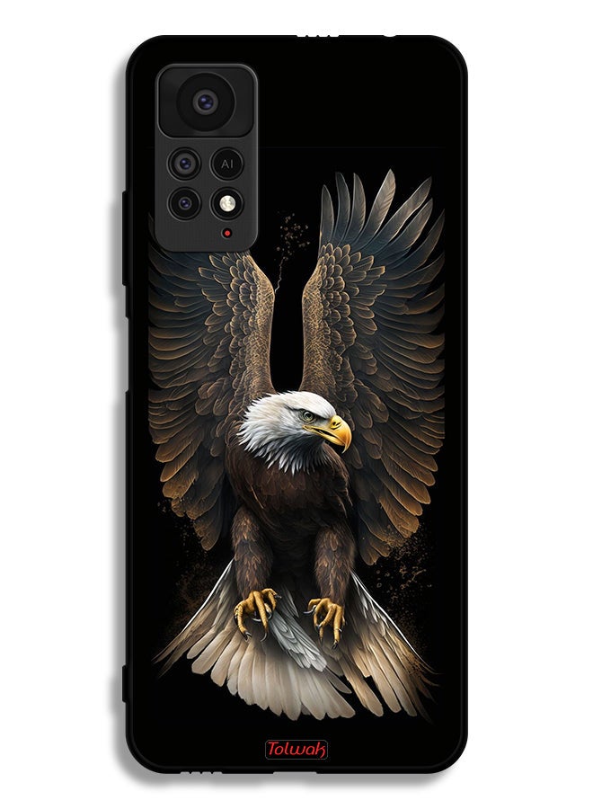 Tolwak غطاء حماية لجهاز Xiaomi Redmi Note 11 Pro 5G بتصميم نسر يفتح جناحيه - Image 2