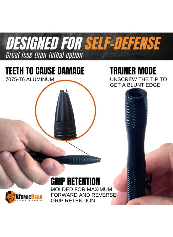 The Atomic Bear - Stealth Pen Pro Tactical Pen For Self Defense Enhanced Writing Survival Pen With Glass Breaker To Escape & Defend Bonus Training To Protecting Yourself Great Gift For Men - Image 1