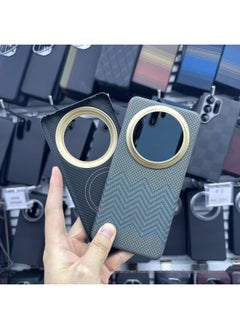 Titanium M-Pattern Magnetic Gold Ring Huawei Mate 70 Pro