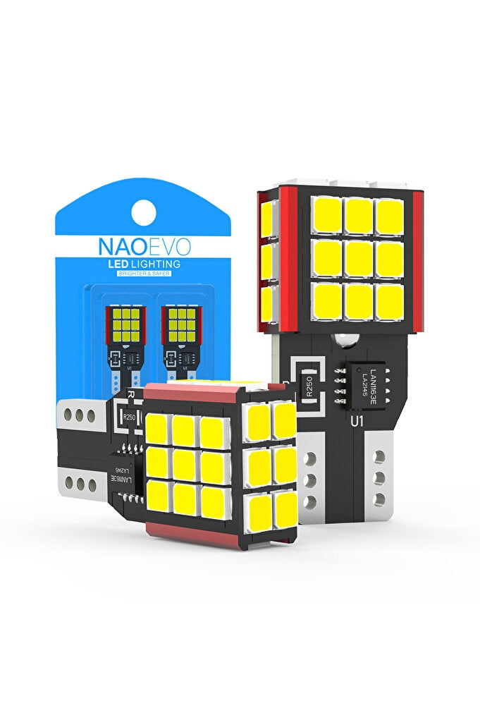 NAOEVO T15 WHITE 2Pcs NAO T15 W16W LED CNABUS Bulb No Error T16 15W 1500LM 921 30SMD 3030 Super Bright Car - Image 3