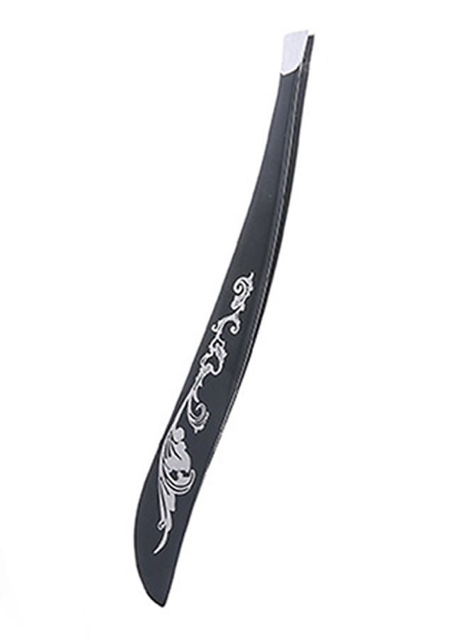 NIBEMINENT Eyebrows Tweezers Professional Stainless Steel Makeup Tools Black - Image 1