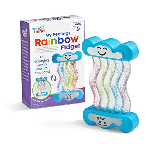 hand2mind My Feelings Rainbow Fidget Toddler Sensory Toys Quiet Fidgets Calm Down Corner Supplies Social Emotional Learning Calming Toys Preschool Classroom Must Haves Mindfulness for Kids - Image 1